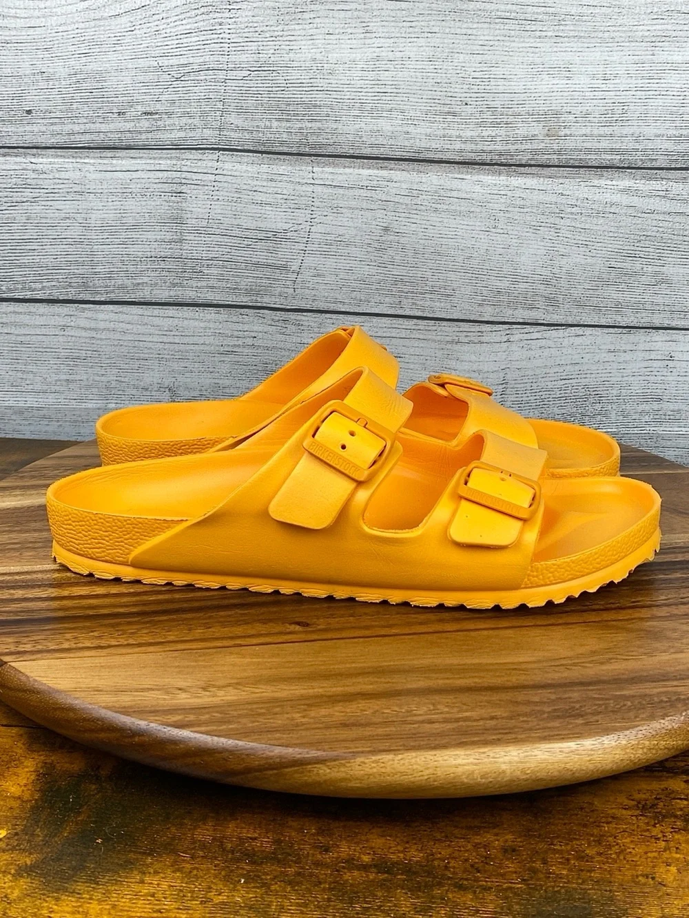 Birkenstock Arizona Essentials EVA Honolulu Orange Sandals Men’s Size 12 EU 45